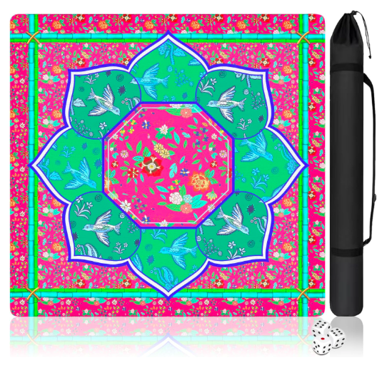 Bright Colorful Mat with Dice & Bag