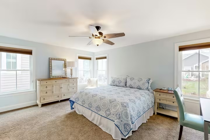 Bayside home bedroom view