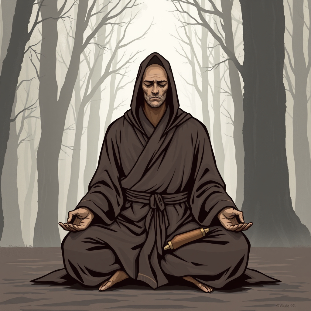 Monk class illustration